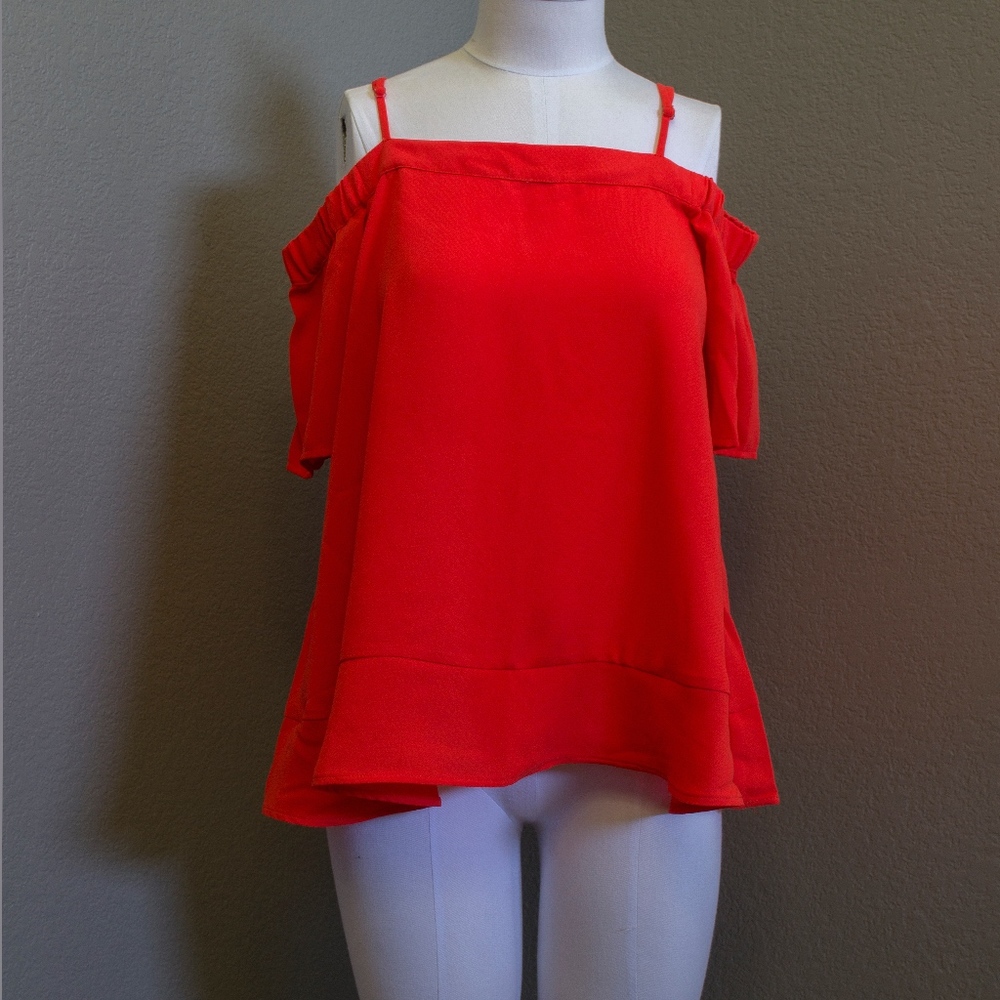 Off The Shoulder Top w/ Spaghetti Straps